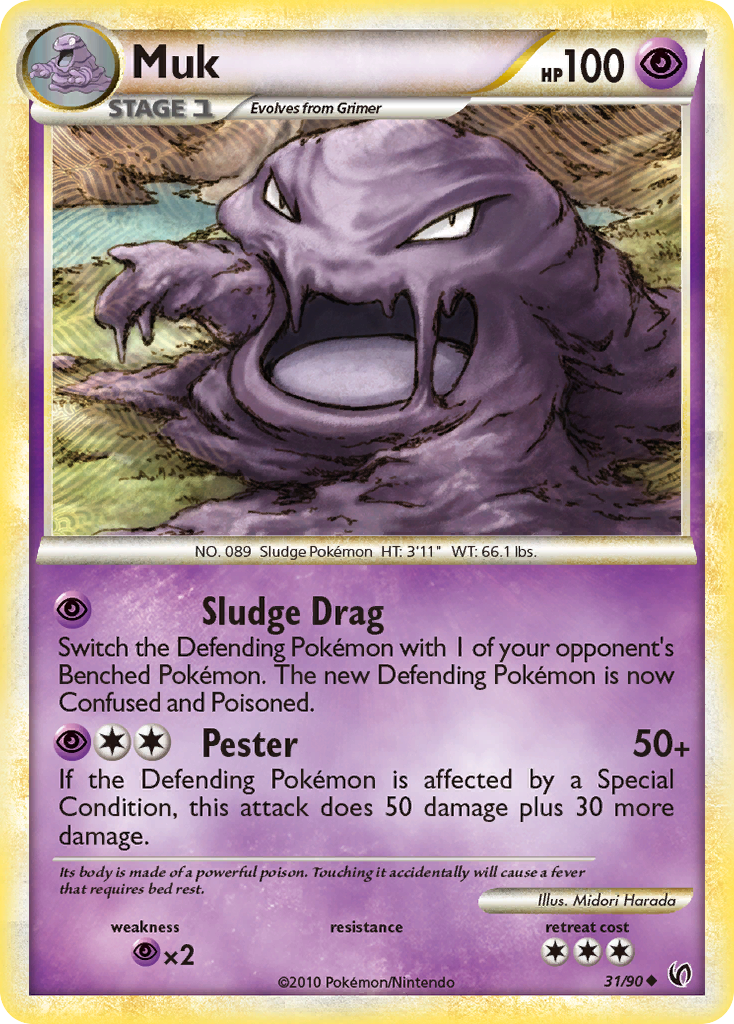 Muk (31/90) [HeartGold & SoulSilver: Undaunted] | Anubis Games and Hobby