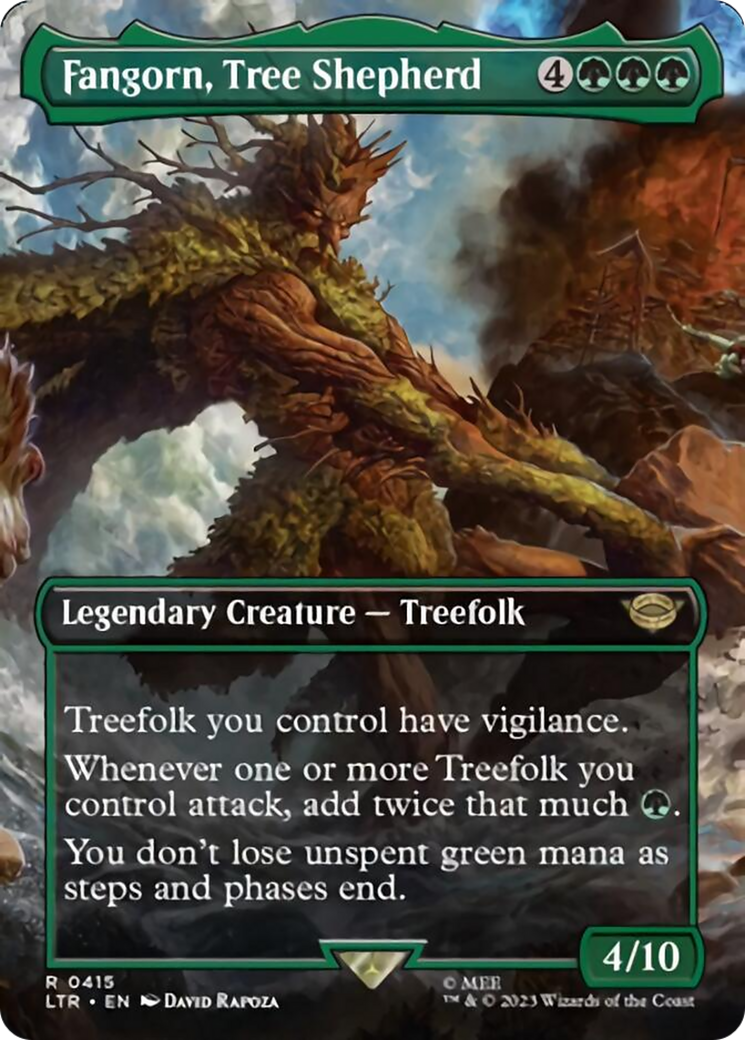 Fangorn, Tree Shepherd (Borderless Alternate Art) [The Lord of the Rings: Tales of Middle-Earth] | Anubis Games and Hobby