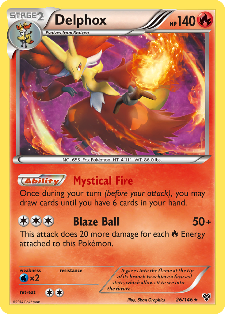 Delphox (26/146) [XY: Base Set] | Anubis Games and Hobby