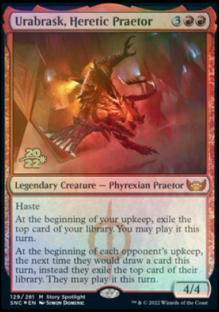 Urabrask, Heretic Praetor [Streets of New Capenna Prerelease Promos] | Anubis Games and Hobby