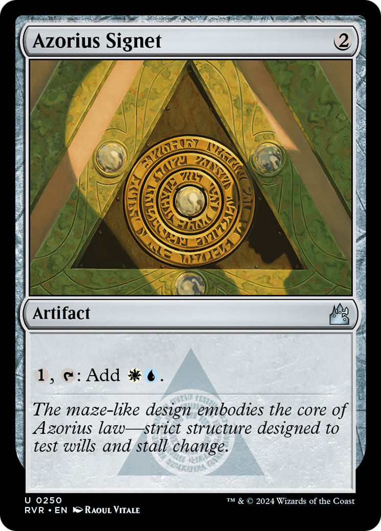 Azorius Signet [Ravnica Remastered] | Anubis Games and Hobby