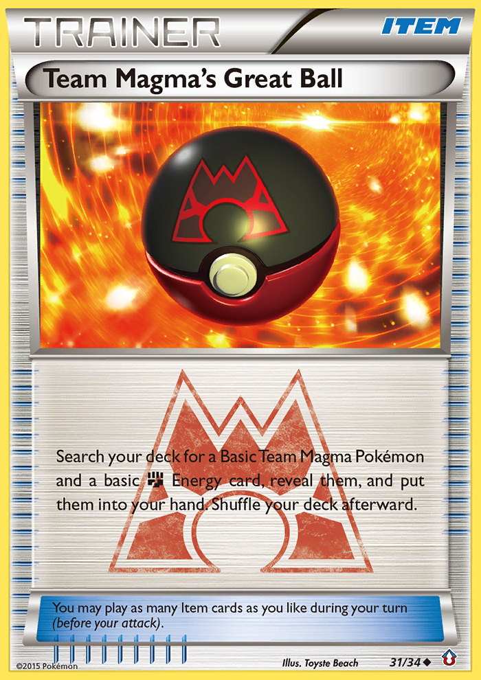 Team Magma's Great Ball (31/34) [XY: Double Crisis] | Anubis Games and Hobby