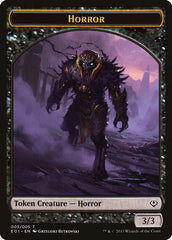 Horror // Zombie Double-Sided Token [Archenemy: Nicol Bolas Tokens] | Anubis Games and Hobby