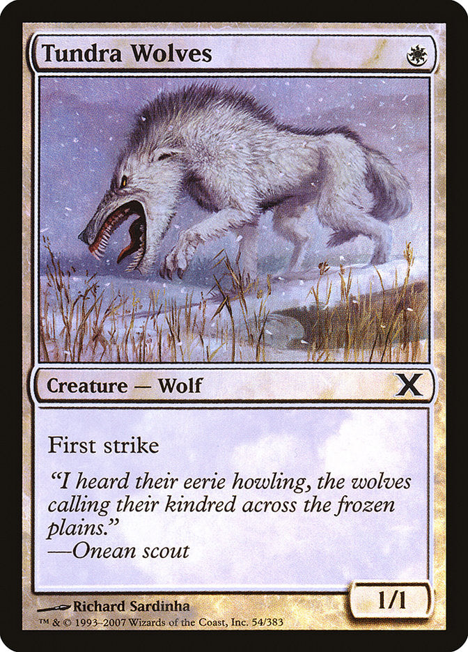 Tundra Wolves (Premium Foil) [Tenth Edition] | Anubis Games and Hobby