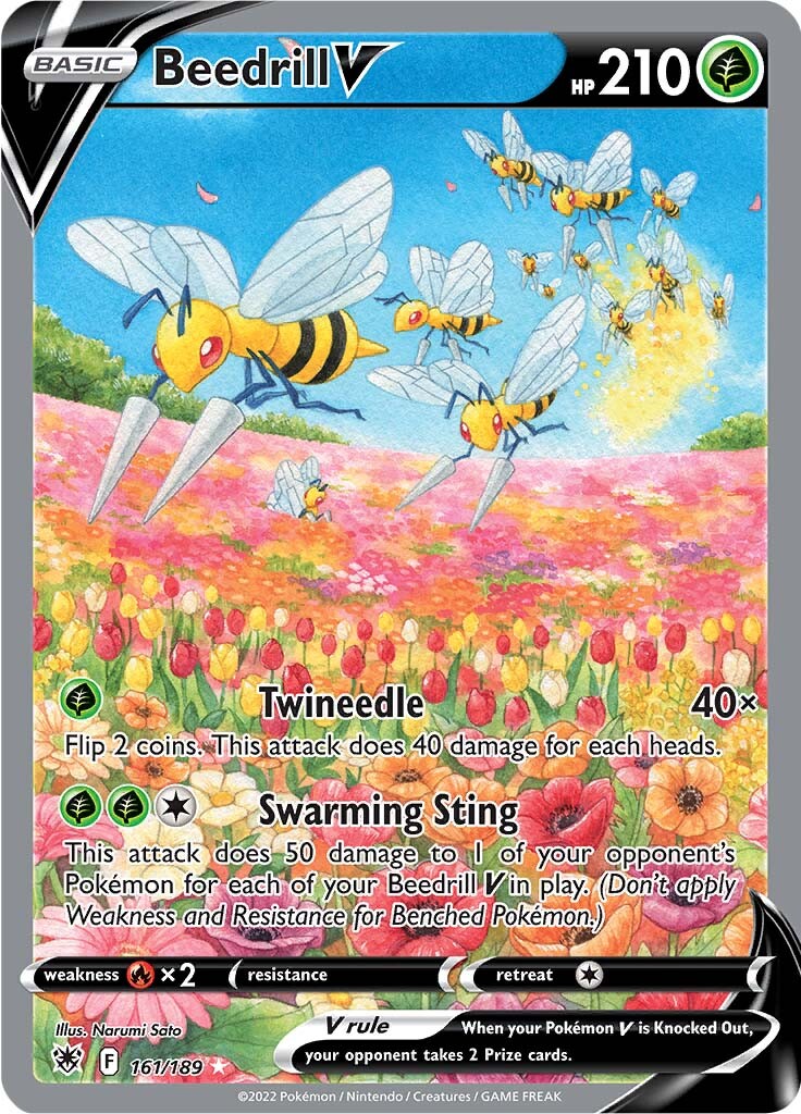 Beedrill V (161/189) [Sword & Shield: Astral Radiance] | Anubis Games and Hobby