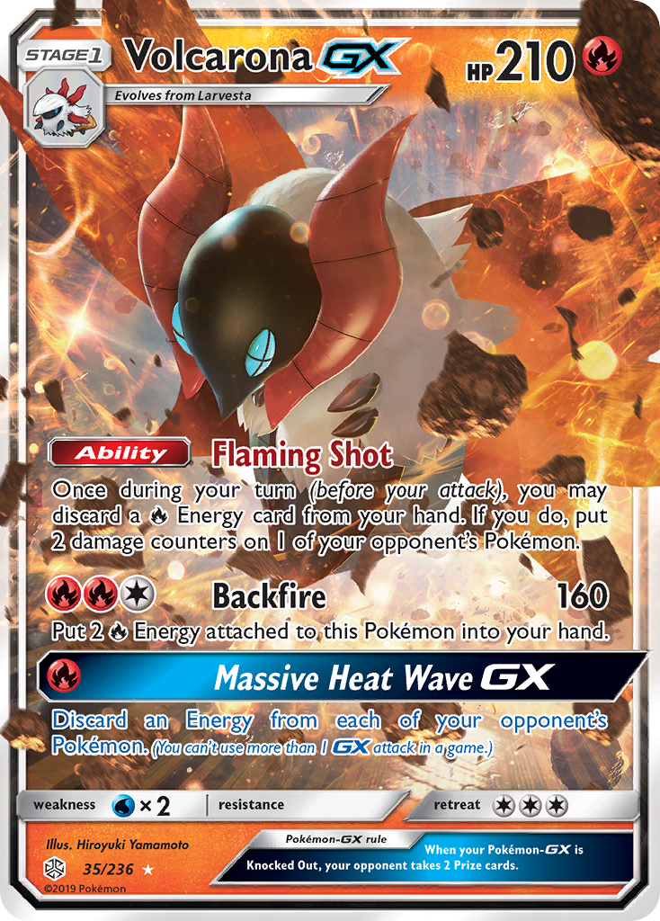 Volcarona GX (35/236) [Sun & Moon: Cosmic Eclipse] | Anubis Games and Hobby