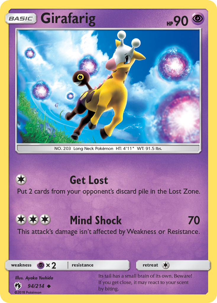 Girafarig (94/214) [Sun & Moon: Lost Thunder] | Anubis Games and Hobby