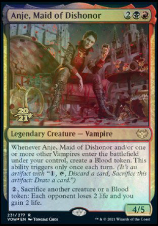 Anje, Maid of Dishonor [Innistrad: Crimson Vow Prerelease Promos] | Anubis Games and Hobby