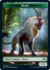 Beast // Treasure Double-Sided Token [Double Masters Tokens] | Anubis Games and Hobby