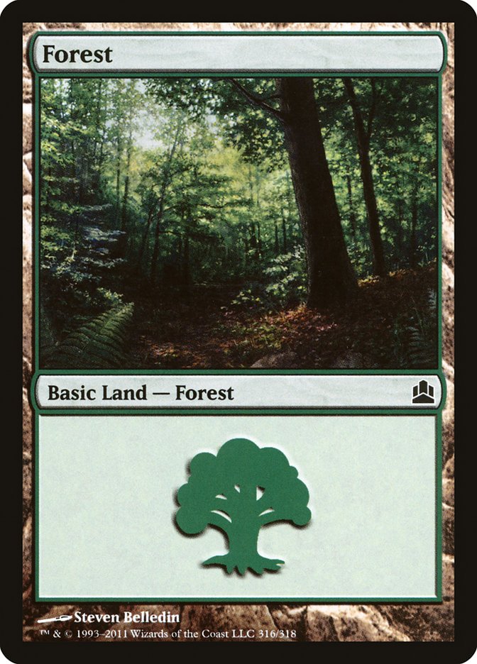 Forest (316) [Commander 2011] | Anubis Games and Hobby