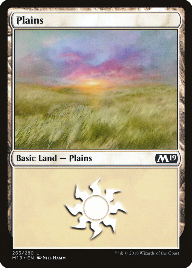 Plains (263) [Core Set 2019] | Anubis Games and Hobby