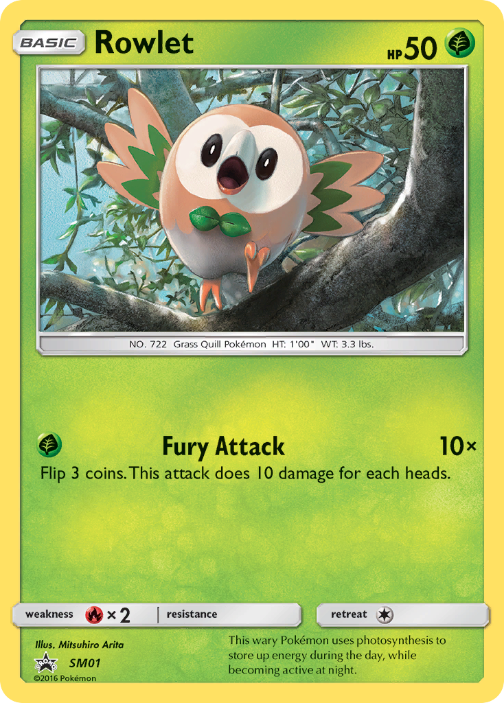 Rowlet (SM01) [Sun & Moon: Black Star Promos] | Anubis Games and Hobby