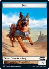 Dog // Weird Double-Sided Token [Core Set 2021 Tokens] | Anubis Games and Hobby