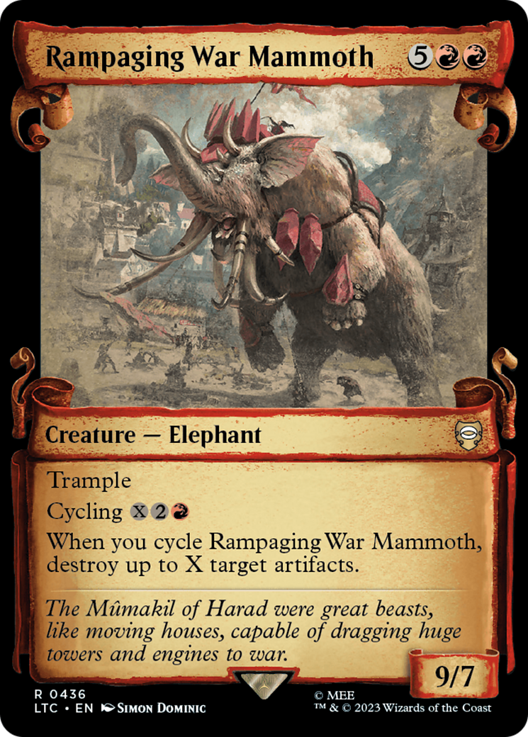 Rampaging War Mammoth [The Lord of the Rings: Tales of Middle-Earth Commander Showcase Scrolls] | Anubis Games and Hobby