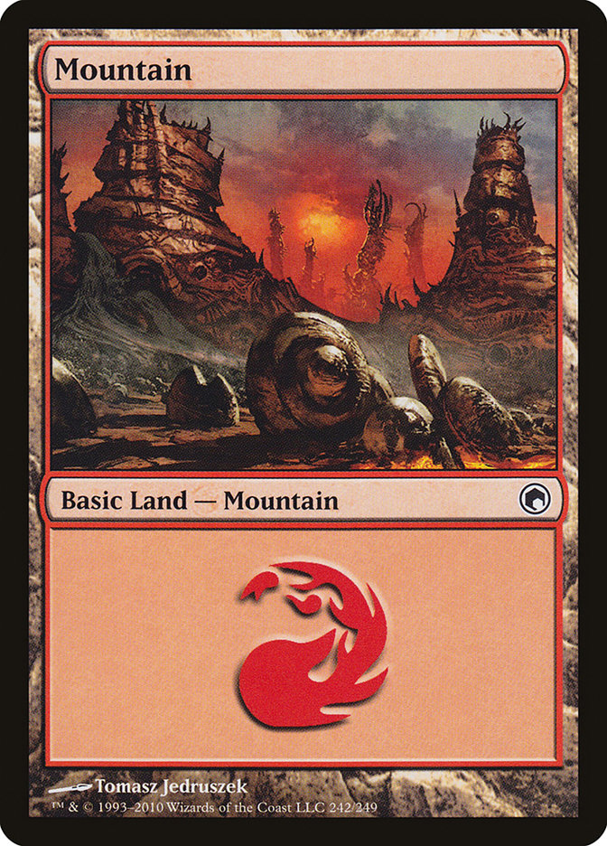 Mountain (242) [Scars of Mirrodin] | Anubis Games and Hobby