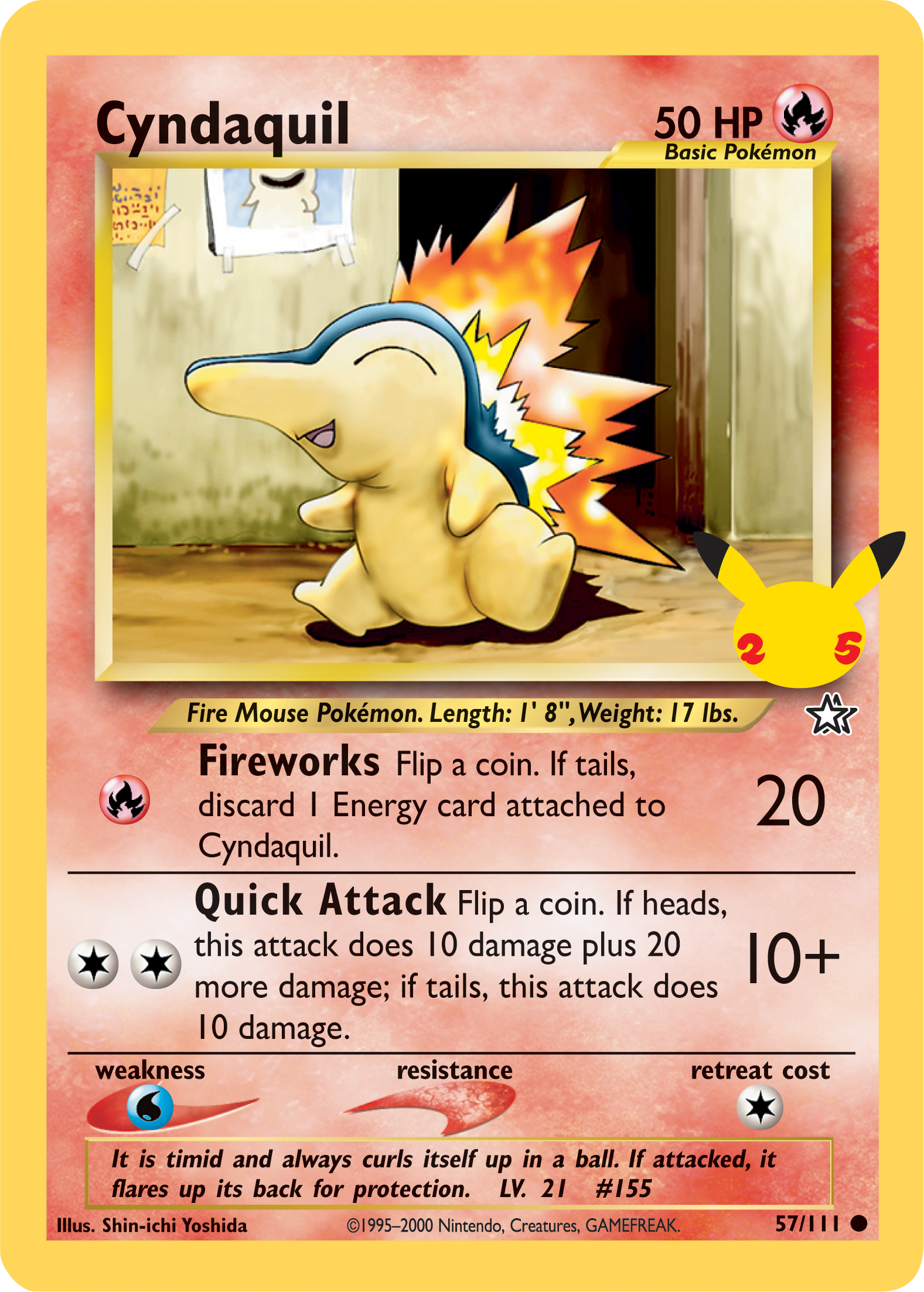 Cyndaquil (57/111) [First Partner Pack] | Anubis Games and Hobby