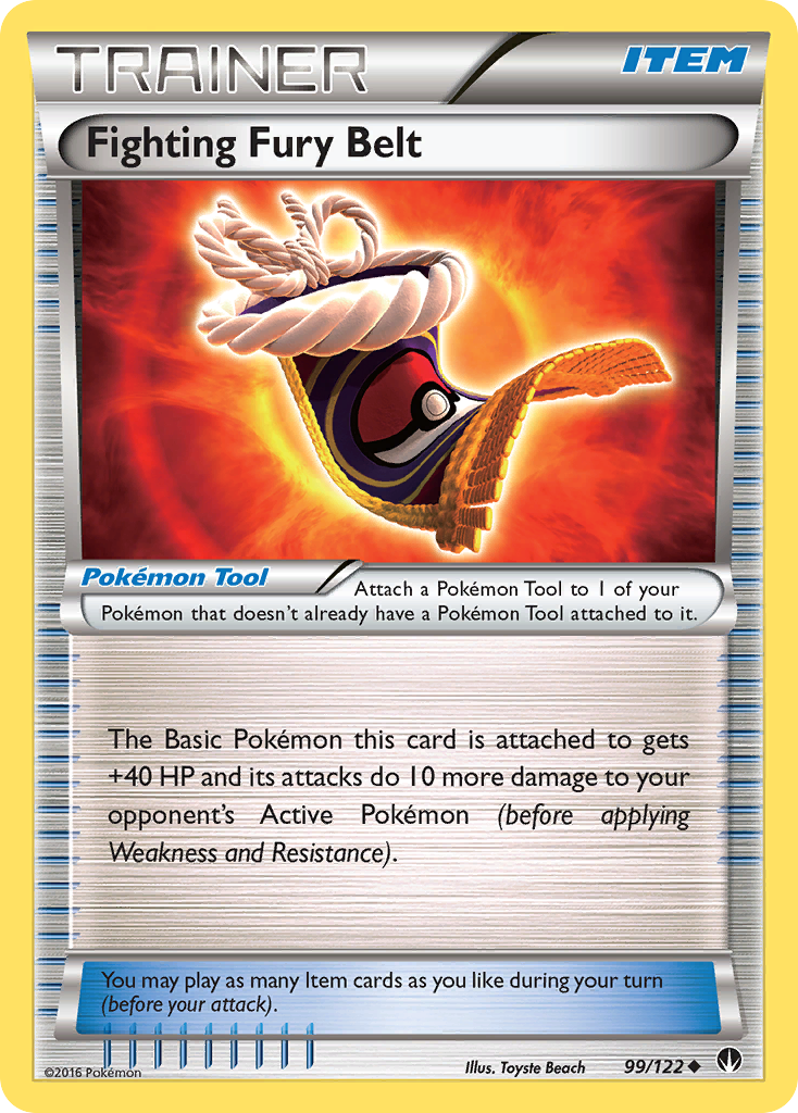 Fighting Fury Belt (99/122) [XY: BREAKpoint] | Anubis Games and Hobby