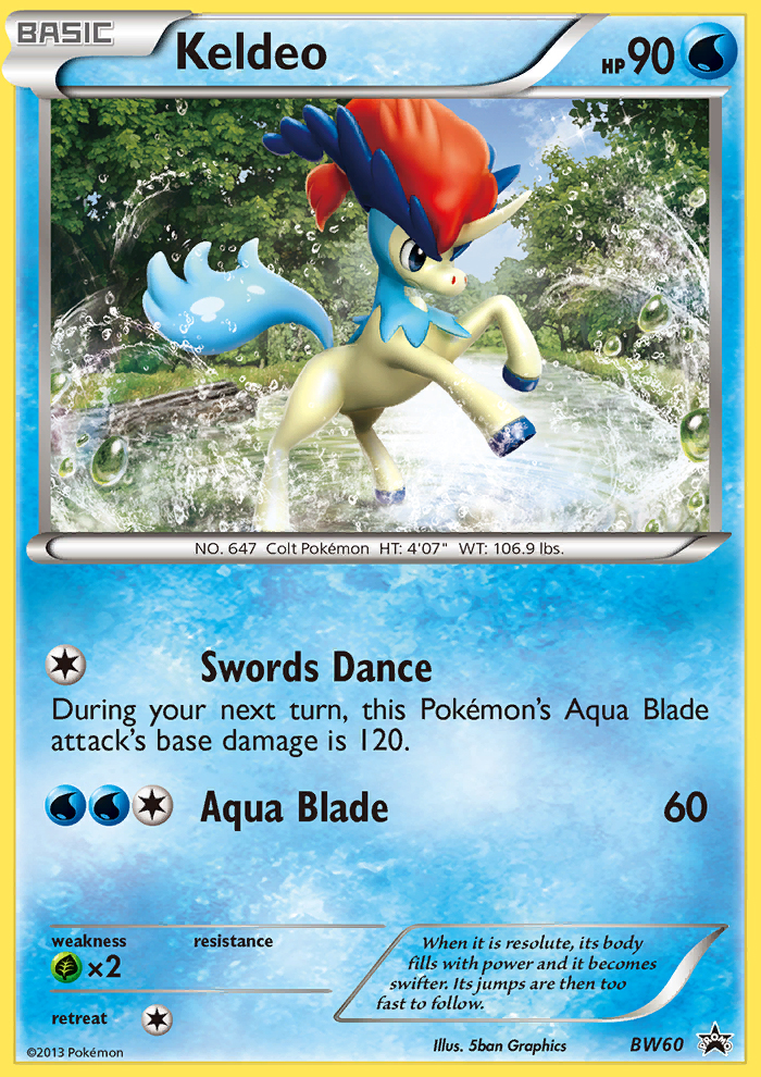 Keldeo (BW60) [Black & White: Black Star Promos] | Anubis Games and Hobby