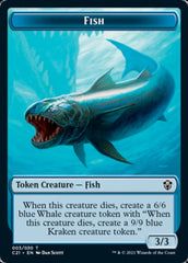 Beast (010) // Fish Double-Sided Token [Commander 2021 Tokens] | Anubis Games and Hobby