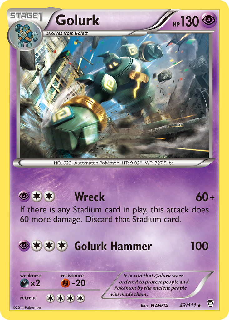 Golurk (43/111) [XY: Furious Fists] | Anubis Games and Hobby