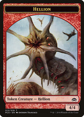 Zombie // Hellion Double-Sided Token [Planechase Anthology Tokens] | Anubis Games and Hobby