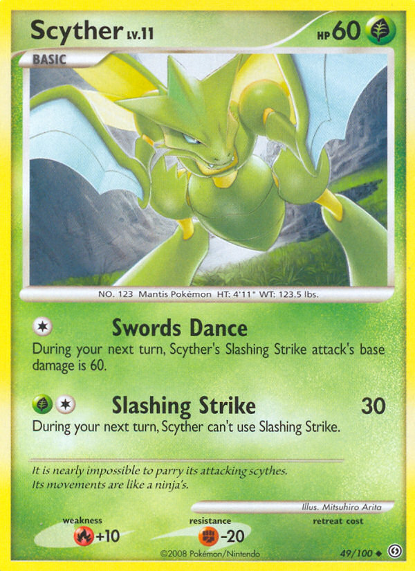 Scyther (49/100) [Diamond & Pearl: Stormfront] | Anubis Games and Hobby