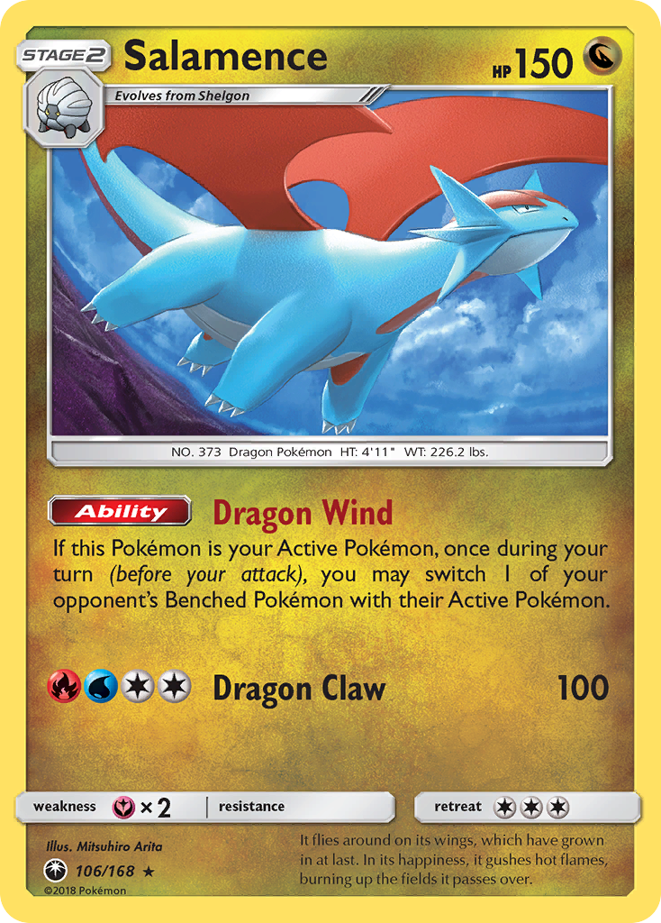 Salamence (106/168) [Sun & Moon: Celestial Storm] | Anubis Games and Hobby