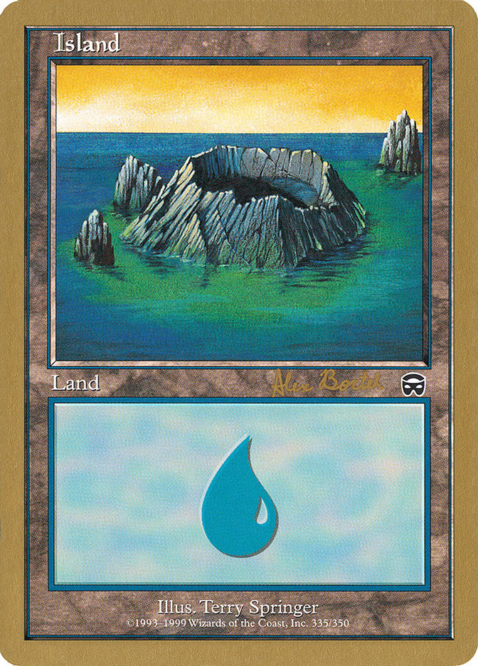 Island (ab335) (Alex Borteh) [World Championship Decks 2001] | Anubis Games and Hobby