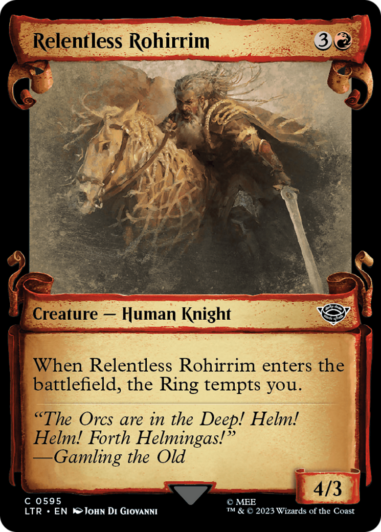 Relentless Rohirrim [The Lord of the Rings: Tales of Middle-Earth Showcase Scrolls] | Anubis Games and Hobby