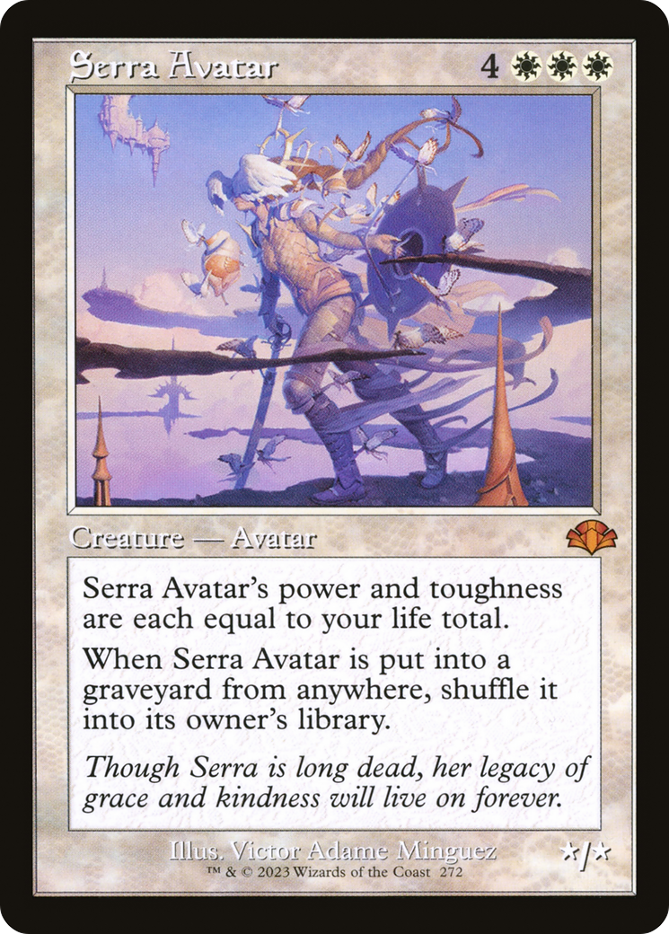 Serra Avatar (Retro) [Dominaria Remastered] | Anubis Games and Hobby