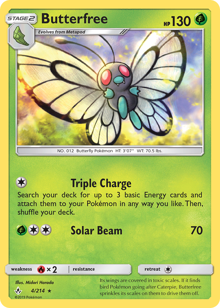 Butterfree (4/214) [Sun & Moon: Unbroken Bonds] | Anubis Games and Hobby