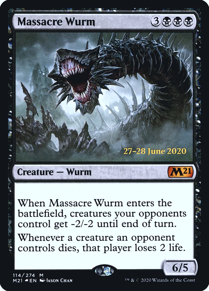 Massacre Wurm [Core Set 2021 Prerelease Promos] | Anubis Games and Hobby