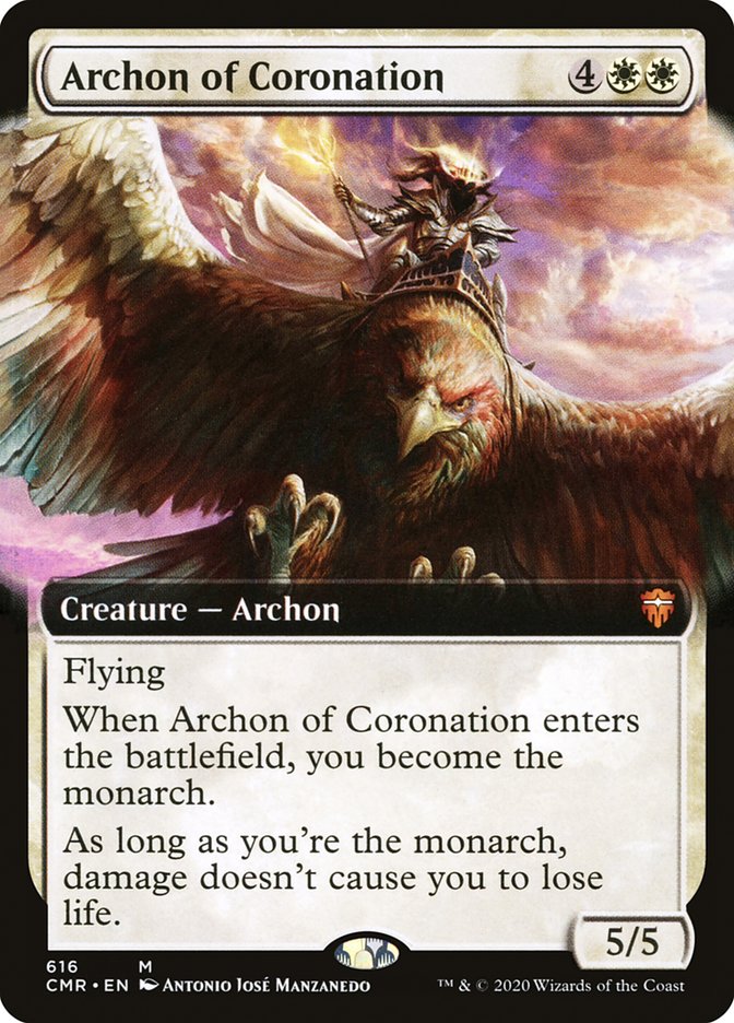 Archon of Coronation (Extended Art) [Commander Legends] | Anubis Games and Hobby