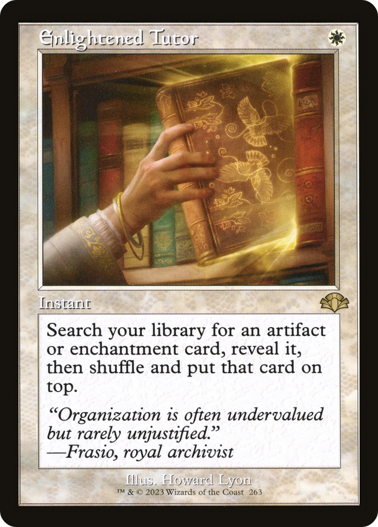 Enlightened Tutor (Retro) [Dominaria Remastered] | Anubis Games and Hobby