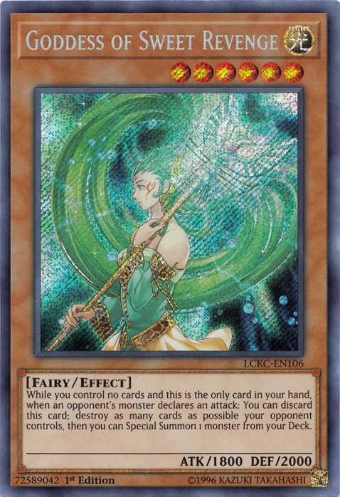 Goddess of Sweet Revenge [LCKC-EN106] Secret Rare | Anubis Games and Hobby