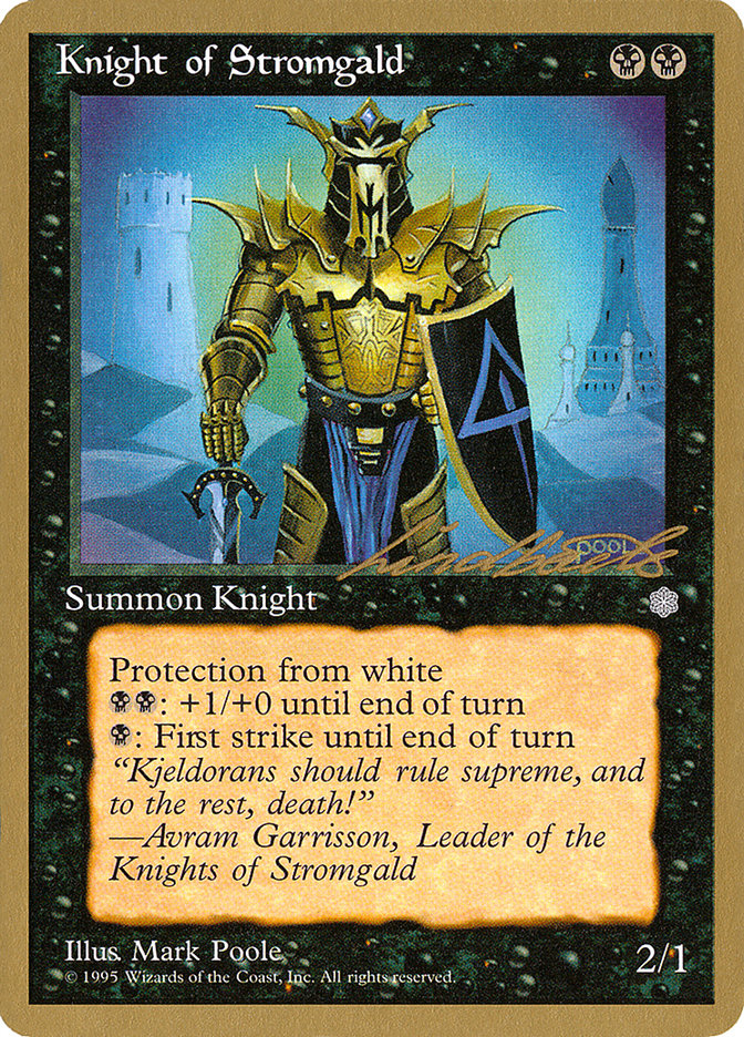 Knight of Stromgald (Leon Lindback) [Pro Tour Collector Set] | Anubis Games and Hobby