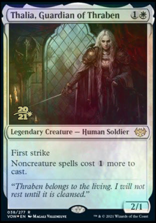 Thalia, Guardian of Thraben [Innistrad: Crimson Vow Prerelease Promos] | Anubis Games and Hobby