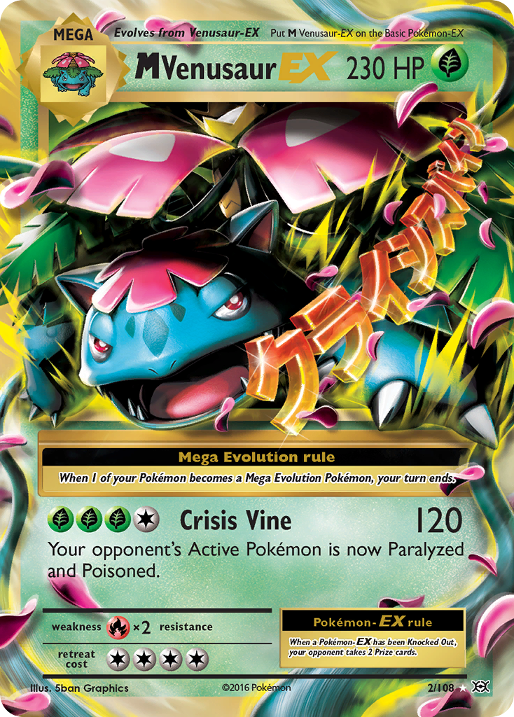 M Venusaur EX (2/108) [XY: Evolutions] | Anubis Games and Hobby