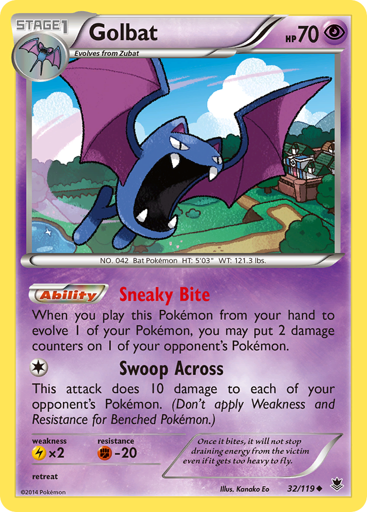 Golbat (32/119) [XY: Phantom Forces] | Anubis Games and Hobby