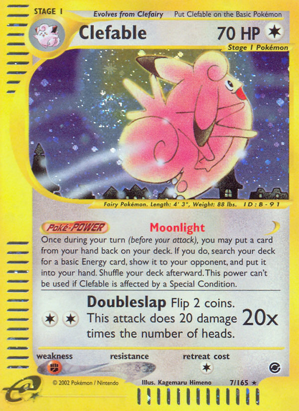 Clefable (7/165) [Expedition: Base Set] | Anubis Games and Hobby