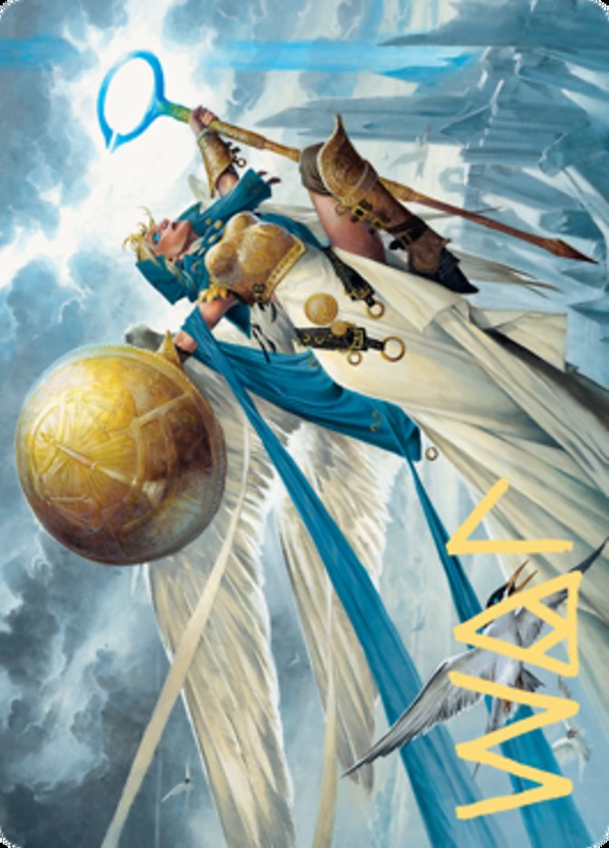 Linvala, Shield of Sea Gate Art Card (Gold-Stamped Signature) [Zendikar Rising Art Series] | Anubis Games and Hobby