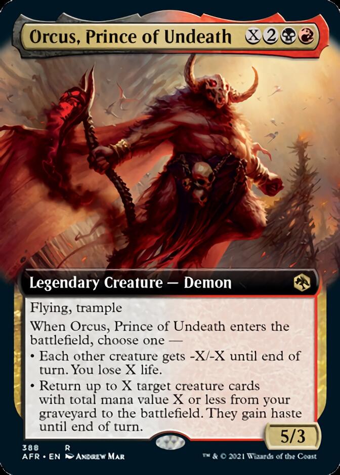 Orcus, Prince of Undeath (Extended Art) [Dungeons & Dragons: Adventures in the Forgotten Realms] | Anubis Games and Hobby