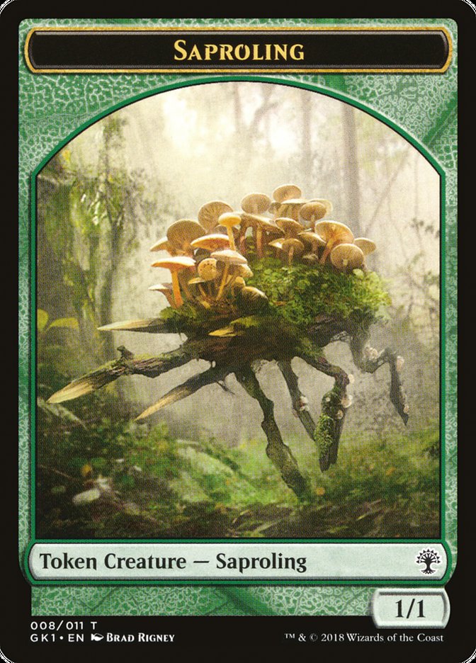 Voja // Saproling Double-Sided Token [Guilds of Ravnica Guild Kit Tokens] | Anubis Games and Hobby