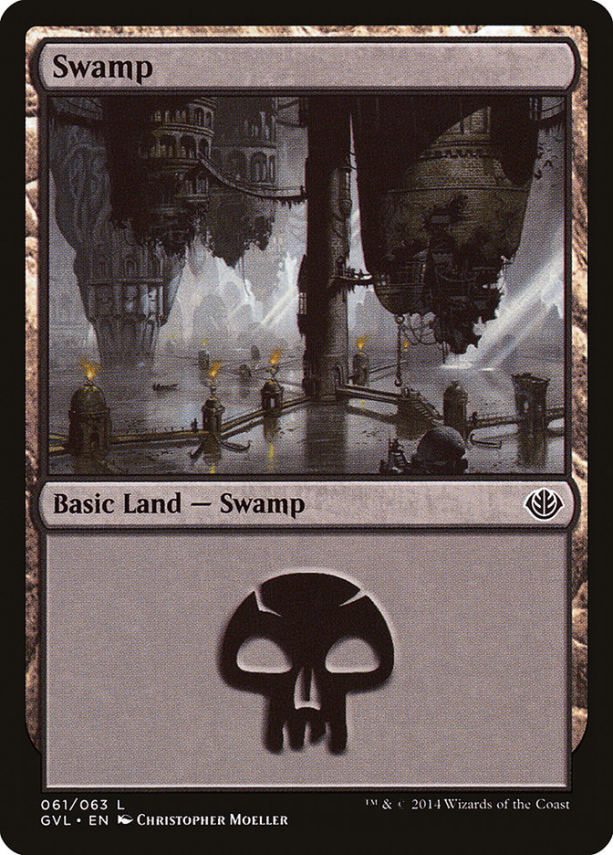 Swamp (61) (Garruk vs. Liliana) [Duel Decks Anthology] | Anubis Games and Hobby