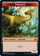 Dinosaur // Human Soldier (003) Double-Sided Token [Ikoria: Lair of Behemoths Tokens] | Anubis Games and Hobby