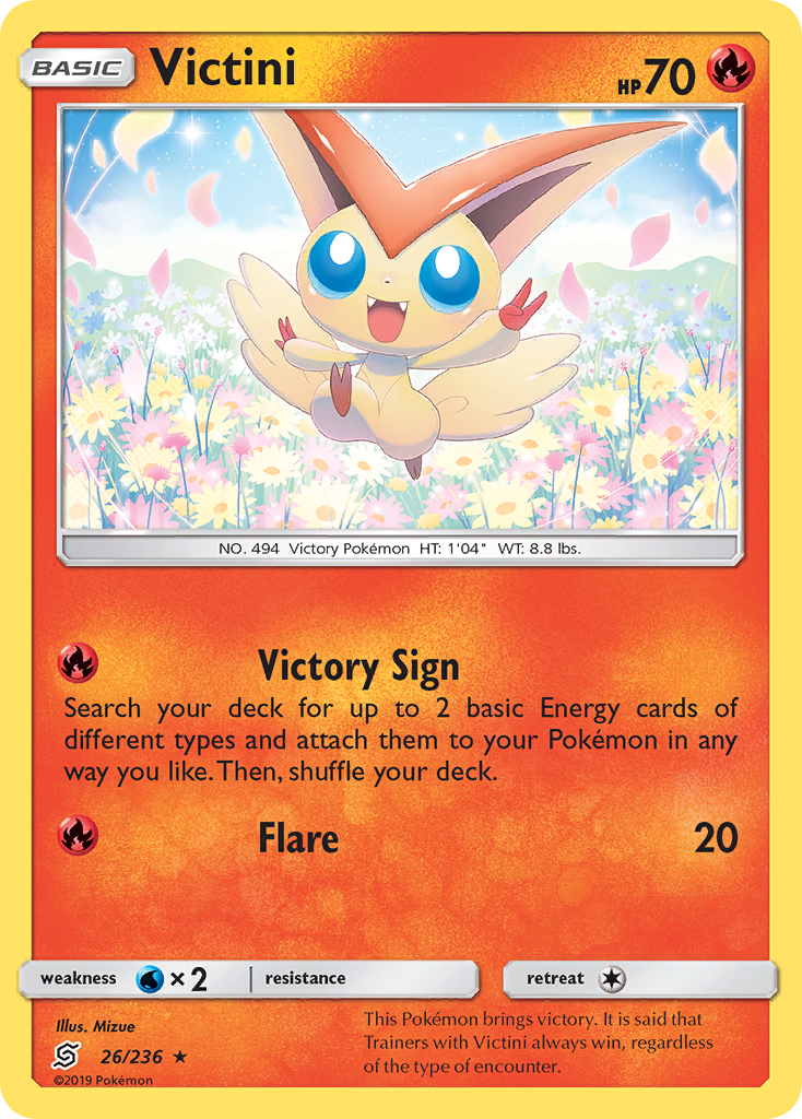 Victini (26/236) [Sun & Moon: Unified Minds] | Anubis Games and Hobby