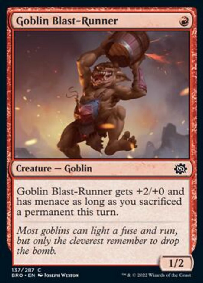 Goblin Blast-Runner [The Brothers' War] | Anubis Games and Hobby