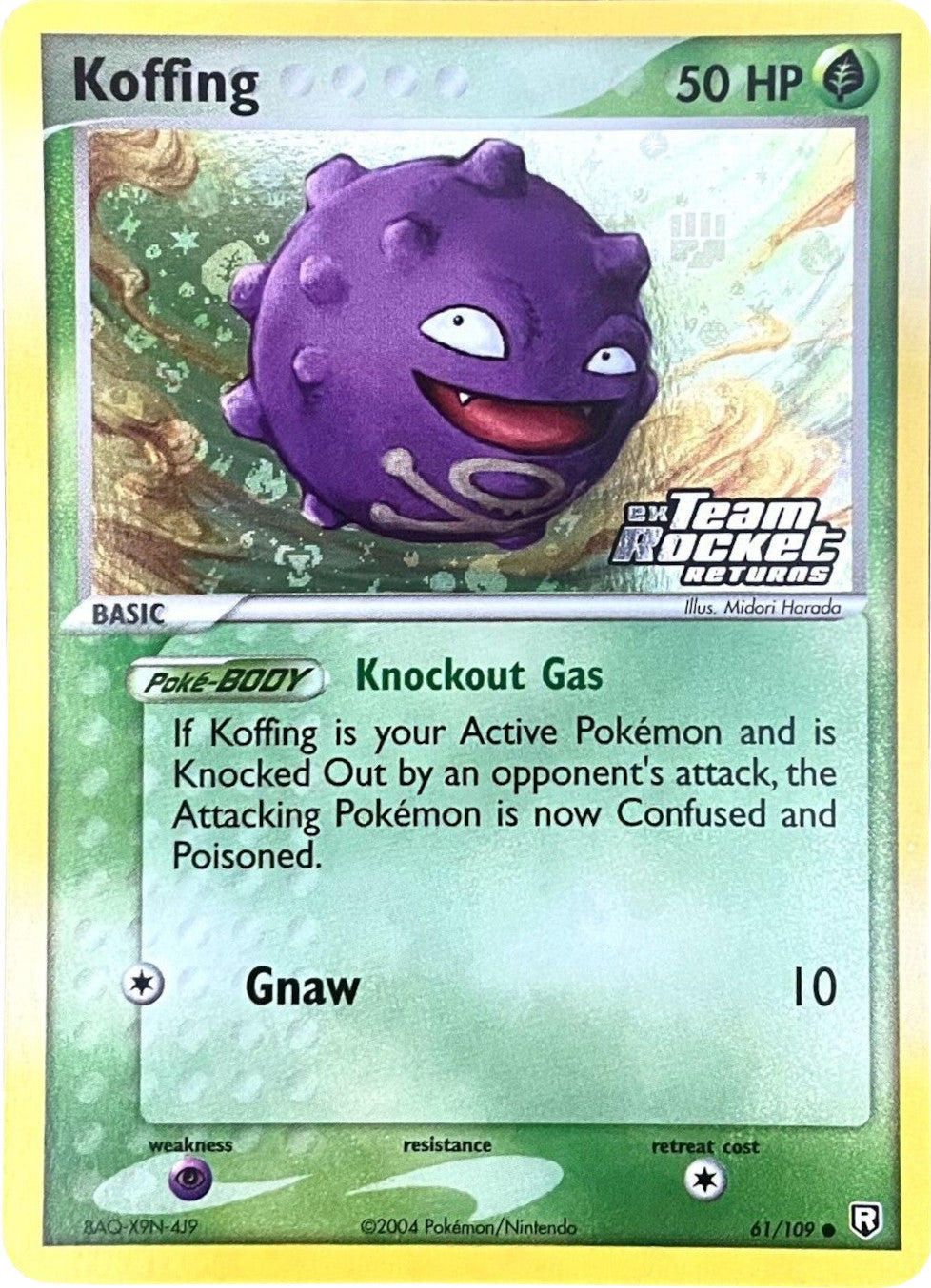 Koffing (61/109) (Stamped) [EX: Team Rocket Returns] | Anubis Games and Hobby