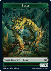 Beast // Beast Double-Sided Token [Starter Commander Decks] | Anubis Games and Hobby