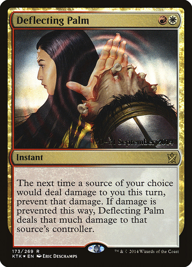 Deflecting Palm [Khans of Tarkir Prerelease Promos] | Anubis Games and Hobby